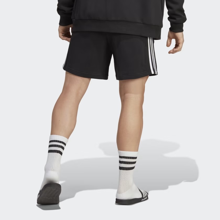3-stripes French terry shorts