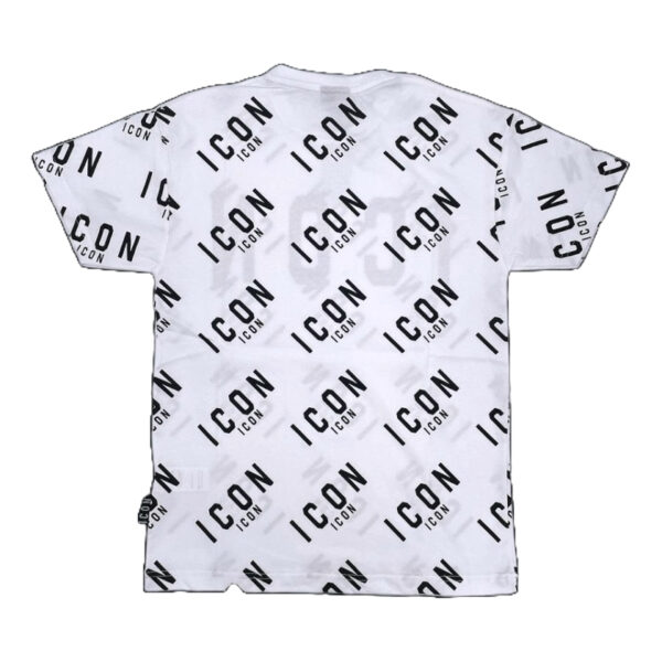 T-SHIRT CON LOGO STAMPA ALL-OVER