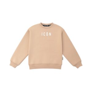 Icon - Felpa girocollo con logo frontale essenziale - bambine e ragazze