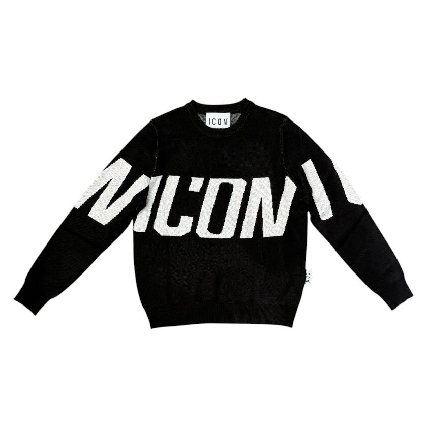 Icon - Maglia girocollo con maxi logo - bambini e ragazzi