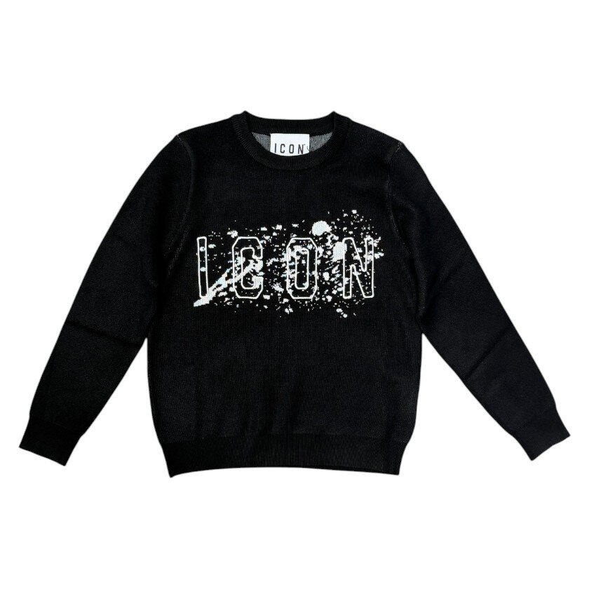 Icon - Maglia girocollo con logo grafico effetto schizzo - bambini e