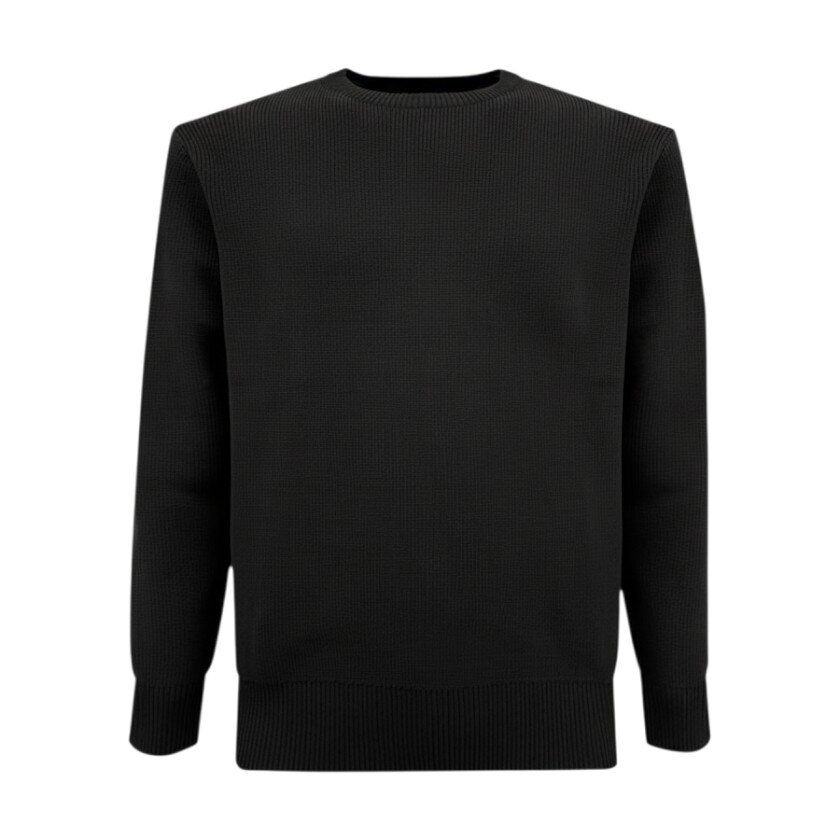 Over-D - Maglione girocollo in maglia strutturata - uomo