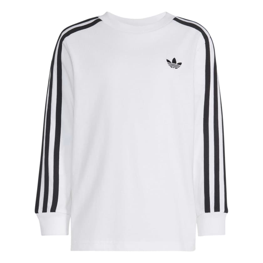 Adidas - Maglia a maniche lunghe 3-Stripes - bambini e ragazzi