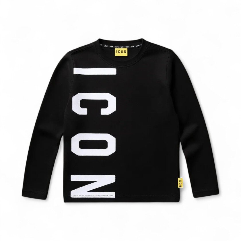ICON - Maglia a maniche lunghe con logo verticale - Baby