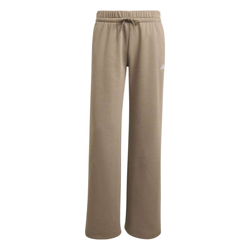 Adidas - Pantaloni Essentials con logo piccolo Feel Comfort e orlo aperto - donn