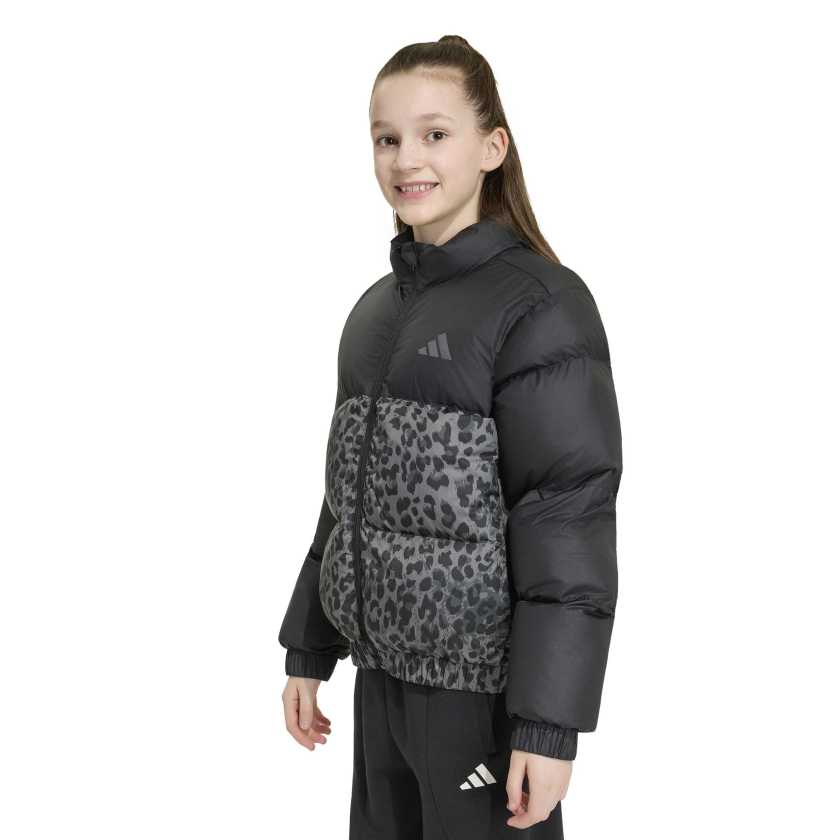 Adidas - Giacca in piumino sintetico con stampa allover - bambine e ragazze