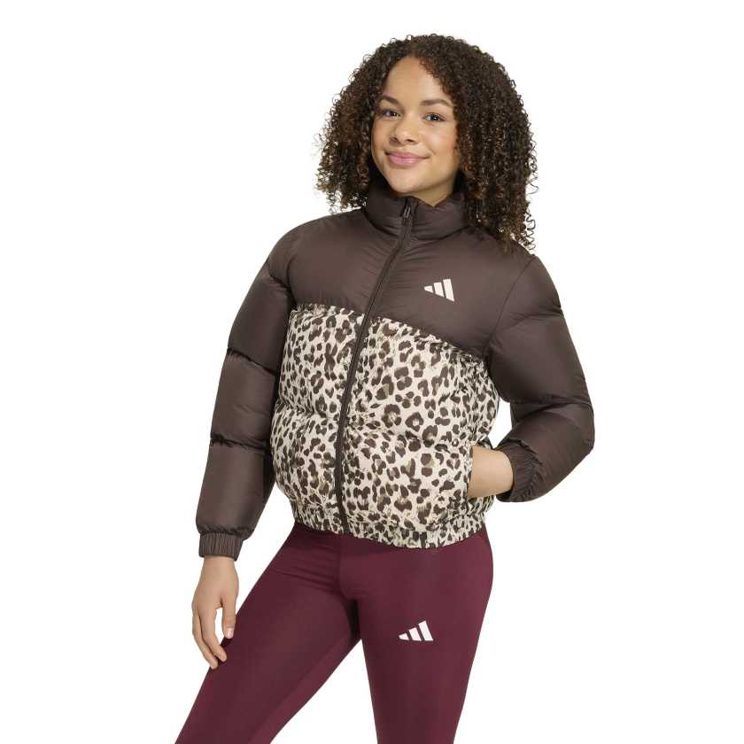 Adidas - Giacca in piumino sintetico con stampa allover - bambine e ragazze