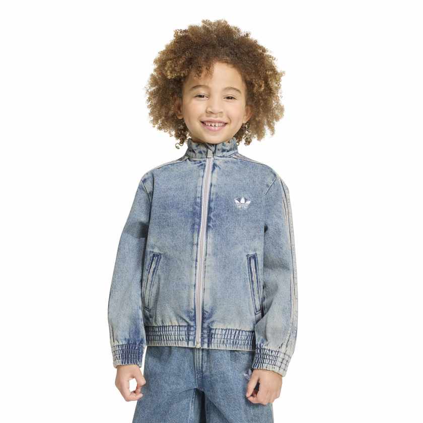 Adidas - Giacca Firebird Loose in denim - bambini e ragazzi