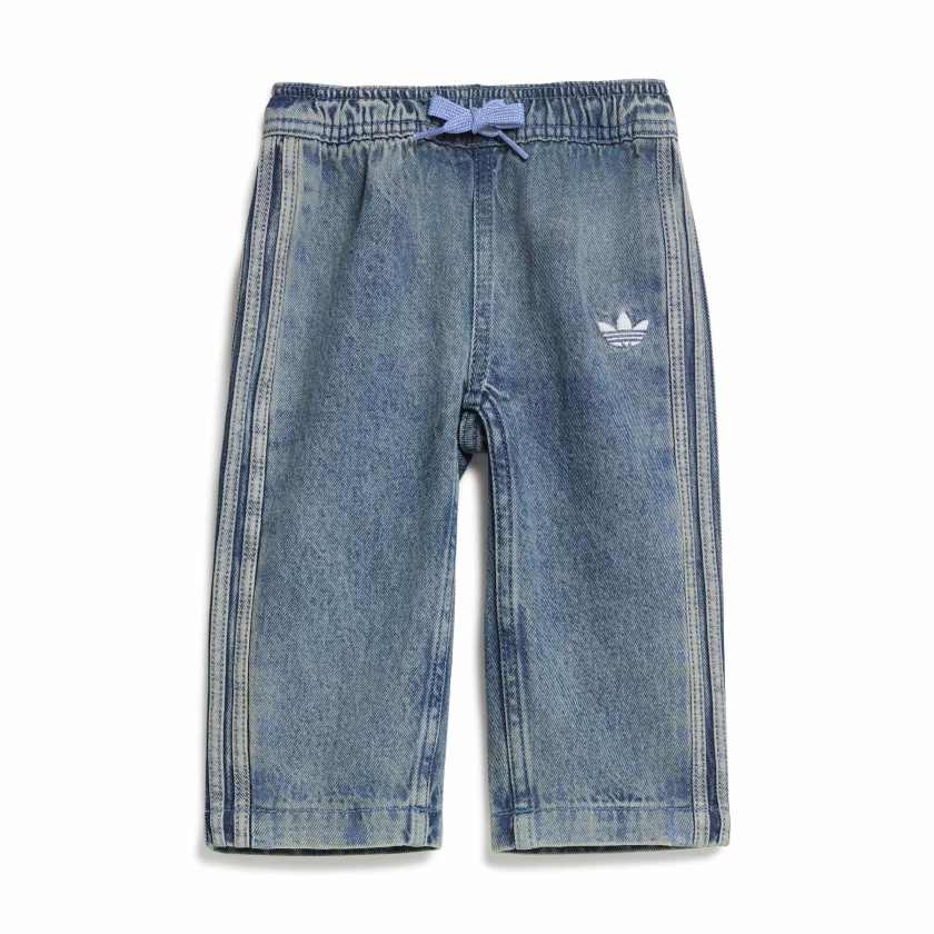 Adidas - Pantaloni Firebird in denim - neonati