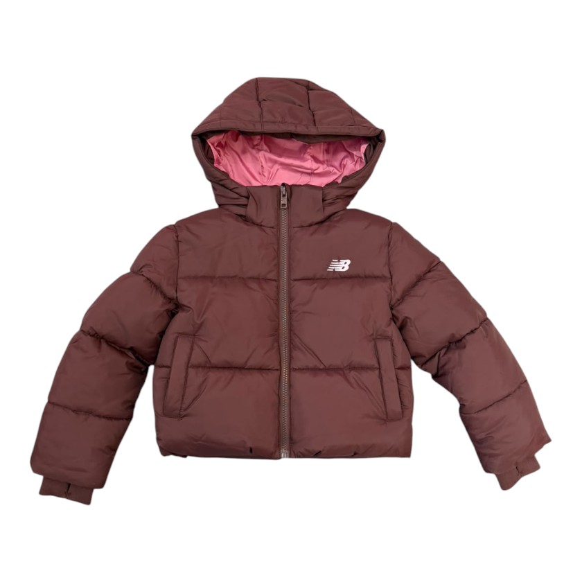 New Balance - Giacca piumino trapuntata con interno a contrasto - bambine