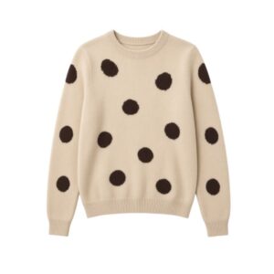 La Signorile - Maglione girocollo a grandi pois - donna
