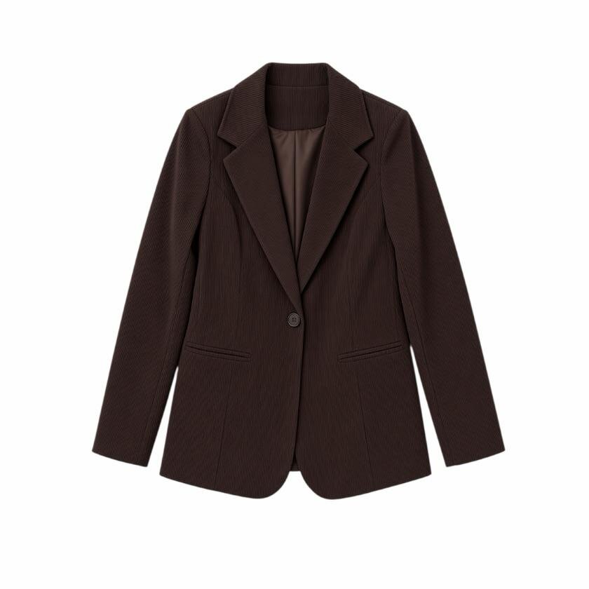La Signorile - Blazer monopetto in velluto a costine - donna