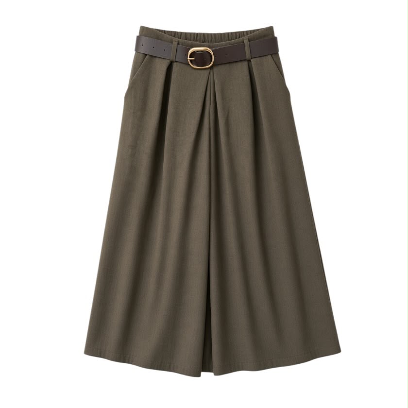 La Signorile - Completo due pezzi con top peplum e pantaloni a gamba larga - don
