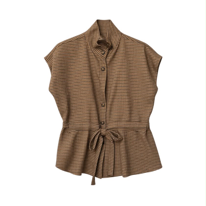 La Signorile - Completo due pezzi con top peplum e pantaloni ampi - donna