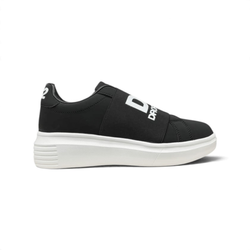 DS2 - Sneakers slip-on con maxi fascia elastica logata - uomo