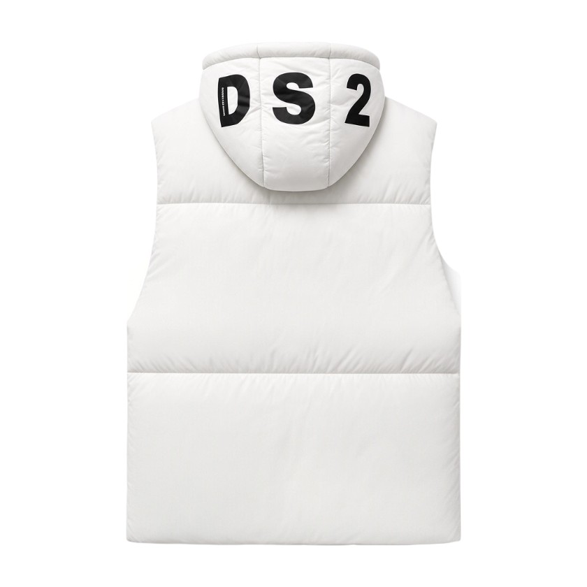 DS2 - Smanicato piumino imbottito con cappuccio logato - uomo