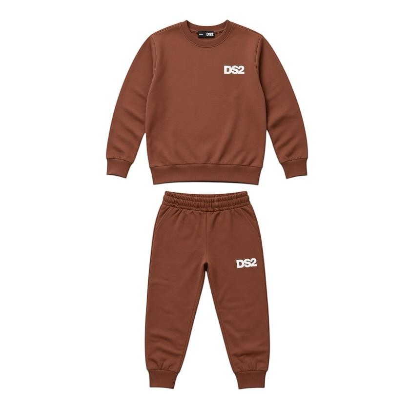 DS2 - Tuta sportiva con felpa girocollo e pantaloni - bambini