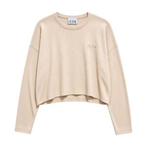 Icon - Maglia Cropped in Viscosa - Donna