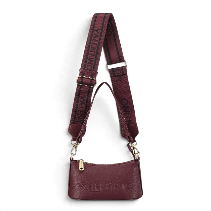Valentino - Borsa Bianka Re a spalla con maxi logo e doppia tracolla - donna