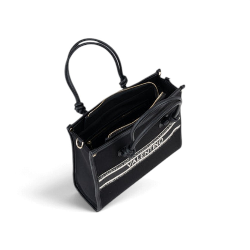 Valentino - Borsa a mano Aella in feltro con ricamo logato a contrasto - donna