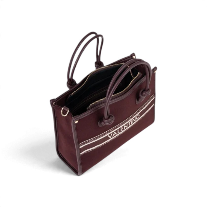 Valentino - Borsa a mano Aella in feltro con ricamo logato a contrasto - donna