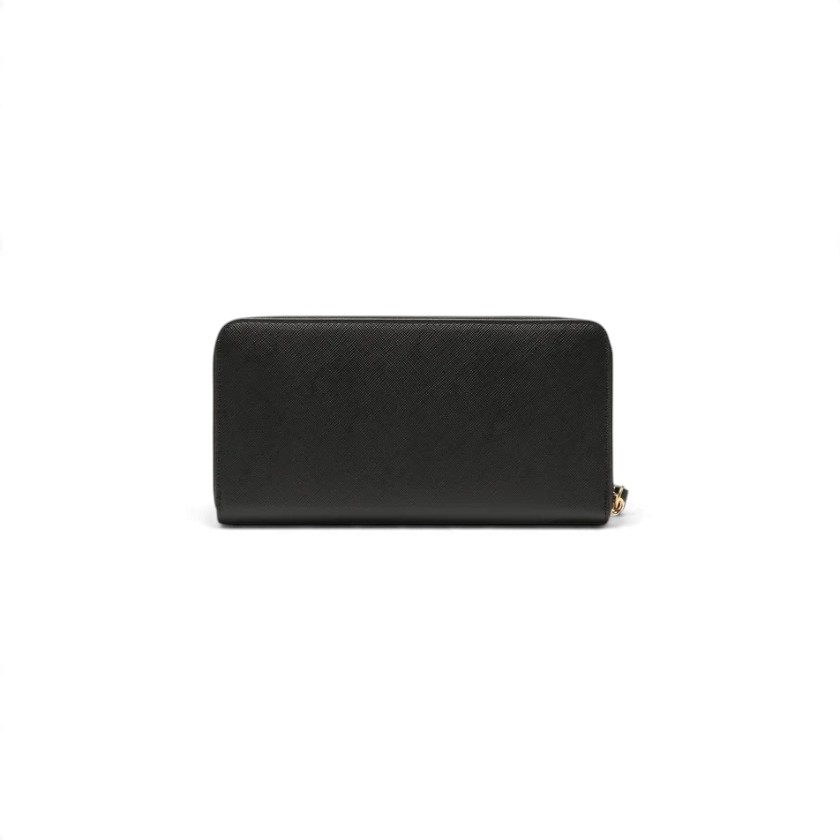 Valentino - Portafoglio grande Zero Re zip-around in ecopelle saffiano - donna